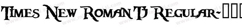 Times New Roman Tj Regular字体转换